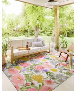 Loloi Botanical BOT-01 Ivory / Multi Area Rug 2 ft. 5 in. X 11 ft. 2 in. Rectangle