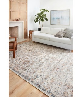 Loloi Cassandra CSN-03 DOVE / NAVY Area Rug 2 ft. 6 in. X 10 ft. 0 in. Rectangle