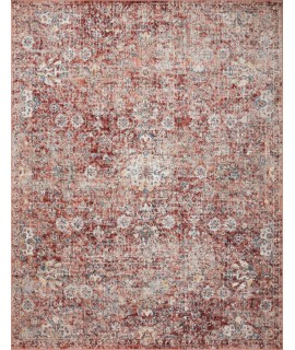 Loloi Cassandra CSN-03 RUST / IVORY Area Rug 2 ft. 6 in. X 10 ft. 0 in. Rectangle