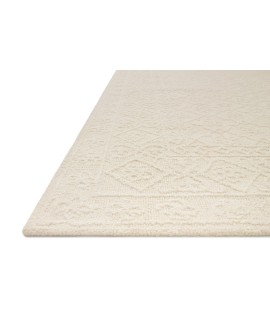 Loloi Cecelia CEC-01 Ivory / Ivory Area Rug 2 ft. 6 in. X 9 ft. 9 in. Rectangle