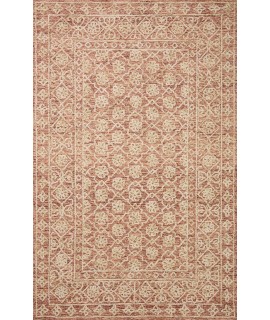 Loloi Cecelia CEC-01 Rust / Natural Area Rug 2 ft. 6 in. X 9 ft. 9 in. Rectangle
