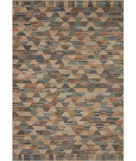 Loloi Chalos CHA-01 NATURAL / MULTI Area Rug 18 in. X 18 in. Sample