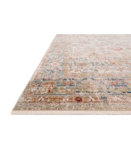 Loloi Claire CLE-02 IVORY / OCEAN Area Rug 2 ft. 7 in. X 9 ft. 6 in. Rectangle