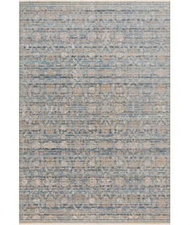 Loloi Claire CLE-03 OCEAN / GOLD Area Rug 2 ft. 7 in. X 9 ft. 6 in. Rectangle