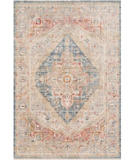 Loloi Claire CLE-04 BLUE / MULTI Area Rug 2 ft. 7 in. X 9 ft. 6 in. Rectangle
