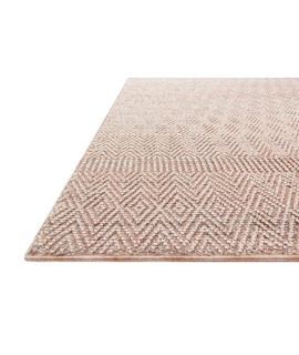 Loloi Cole COL-02 BLUSH / IVORY Area Rug 18 in. X 18 in. Sample