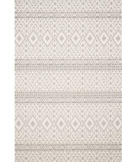 Loloi Cole COL-04 SILVER / IVORY Area Rug 2 ft. 7 in. X 10 ft. 0 in. Rectangle