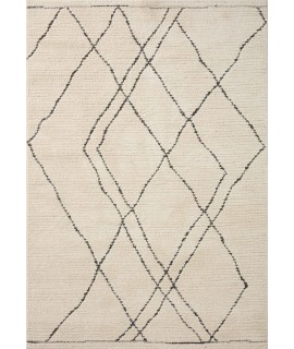Loloi Fabian FAB-02 Ivory / Charcoal Area Rug 7 ft. 10 in. X 7 ft. 10 in. Square