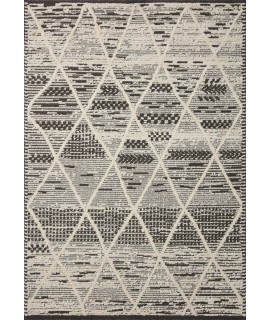 Loloi Fabian FAB-03 Charcoal / Ivory Area Rug 7 ft. 10 in. X 7 ft. 10 in. Square