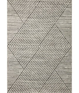 Loloi Fabian FAB-06 Charcoal / Ivory Area Rug 7 ft. 10 in. X 7 ft. 10 in. Square