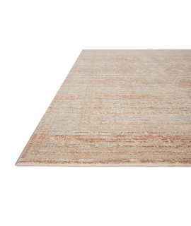 Loloi Faye FAY-08 Terracotta / Sky Area Rug 5 ft. 7 in. X 5 ft. 7 in. Round