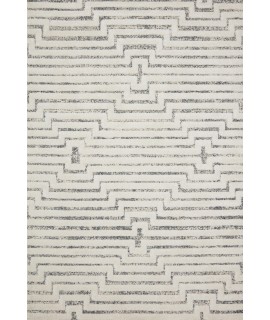 Loloi Hagen HAG-03 White / Sky Area Rug 2 ft. 7 in. X 10 ft. 10 in. Rectangle