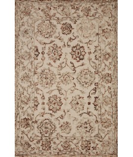 Loloi Halle HAE-03 TAUPE / RUST Area Rug 2 ft. 6 in. X 9 ft. 9 in. Rectangle