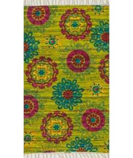 Loloi Aria HAR15-Lime-Pink-18x3 Area Rug 1 ft. 8 X 3 ft. Rectangle