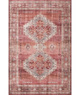 Loloi Heidi HEI-03 SUNSET / NATURAL Area Rug 6 ft. 0 in. X 6 ft. 0 in. Round