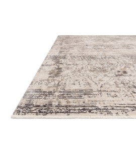 Loloi Homage HOM-01 GRAPHITE / BEIGE Area Rug 2 ft. 6 in. X 10 ft. 0 in. Rectangle