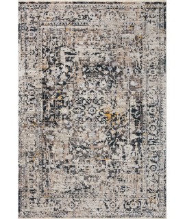 Loloi Leigh LEI-03 black / Taupe Area Rug 2 ft. 7 in. X 10 ft. 10 in. Rectangle