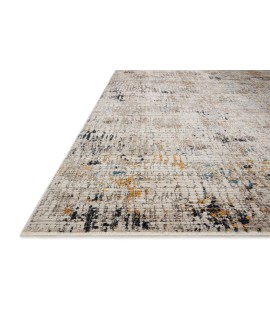 Loloi Leigh LEI-06 Ivory / Granite Area Rug 18 in. X 18 in. Sample