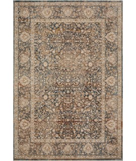 Loloi Lourdes LOU-08 black / Ivory Area Rug 5 ft. 7 in. X 5 ft. 7 in. Round