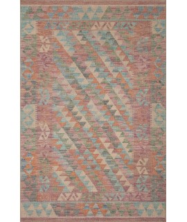 Loloi Malik MAL-04 BERRY / MULTI Area Rug 3 ft. 9 in. X 3 ft. 9 in. Round