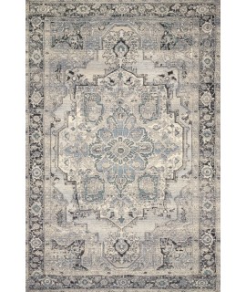 Loloi Mika MIK-01 GREY / BLUE Area Rug 2 ft. 5 in. X 11 ft. 2 in. Rectangle