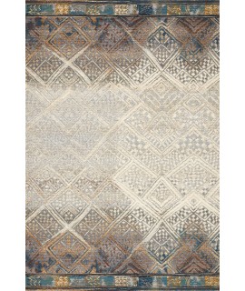 Loloi Mika MIK-02 IVORY / MEDITERRANEAN Area Rug 2 ft. 5 in. X 11 ft. 2 in. Rectangle