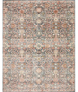 Loloi Saban SAB-03 NAVY / RUST Area Rug 3 ft. 9 in. X 3 ft. 9 in. Round