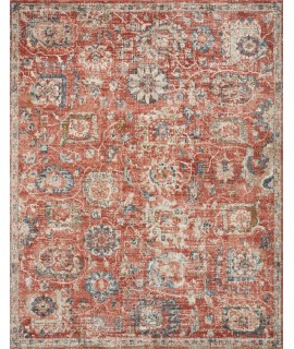 Loloi Saban SAB-08 RUST / MULTI Area Rug 3 ft. 9 in. X 3 ft. 9 in. Round