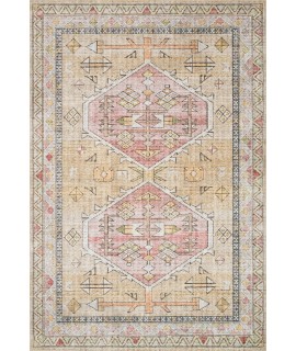Loloi Skye SKY-04 GOLD / BLUSH Area Rug 6 ft. 0 in. X 6 ft. 0 in. Round