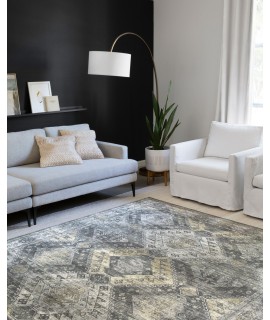 Loloi Skye SKY-09 GRAPHITE / SILVER Area Rug 6 ft. 0 in. X 6 ft. 0 in. Round