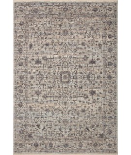 Loloi Sorrento SOR-01 Mist / Charcoal Area Rug 3 ft. 11 in. X 3 ft. 11 in. Round