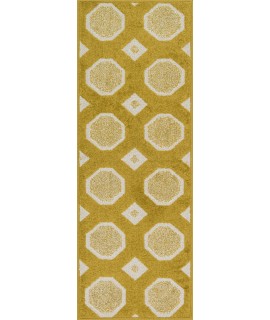 Loloi Terrace HTC07 CITRON / IVORY Area Rug 3 ft. 0 in. X 3 ft. 0 in. Round