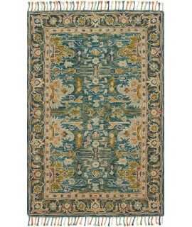 Loloi Zharah ZR-12 BLUE / NAVY Area Rug 18 in. X 18 in. Sample