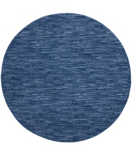 Nourison Essentials - Nre01 Navy Blue Area Rug 10 ft. X Round