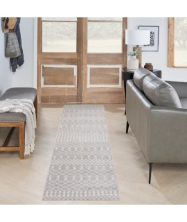 Nourison Astra Washables - Asw10 Grey Area Rug 2 ft. 2 in. X 8 ft. Runner