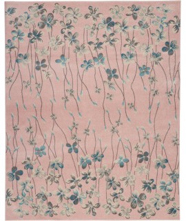 Nourison Tranquil(Traql) - Tra04 Pink Area Rug 8 ft. X 10 ft. Rectangle