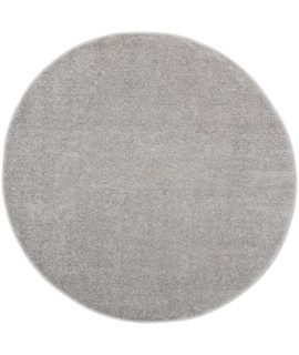 Nourison Essentials - Nre01 Silver Grey Area Rug 4 ft. X Round