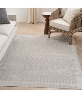 Nourison Astra Washables - Asw10 Grey Area Rug 5 ft. 3 in. X 7 ft. Rectangle