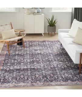 Nourison Grand Washable - Grw06 Navy Ivory Area Rug 7 ft. 10 in. X 9 ft. 10 in. Rectangle