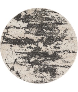 Nourison Maxell - Mae07 Ivory Grey Area Rug 3 ft. 10 X Round