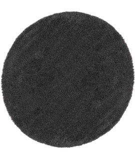 Nourison Malibu Shag - Msg01 Dark Grey Area Rug 4 ft. X Round