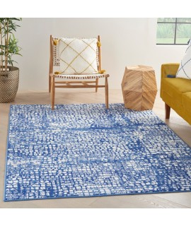 Nourison Whimsicle - Whs07 Ivory Navy Area Rug 6 ft. X 9 ft. Rectangle