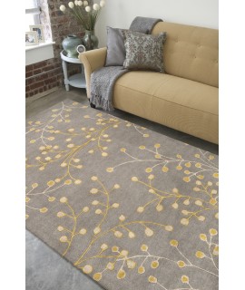 Surya Athena ATH5060 Taupe Mustard Area Rug 9 ft. 9 in. Round