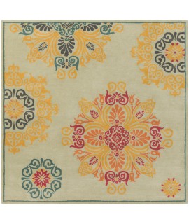 Surya Athena ATH5137 Light Sage Medium Green Area Rug 9 ft. 9 in. X 9 ft. 9 in. Square
