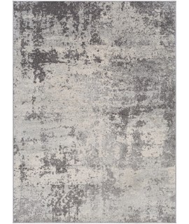 Surya Chester CHE2340 Medium Gray White Area Rug 7 ft. 10 in. X 10 ft. 3 in. Rectangle