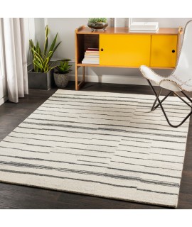 Surya Granada GND2327 Charcoal Beige Area Rug 8 ft. Square Square