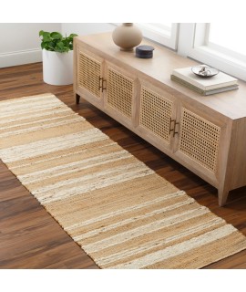 Surya Geneva GNV2307 Taupe Ivory Area Rug 2 ft. 6 in. X 8 ft. Runner