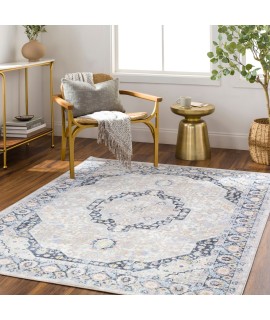 Surya Lavadora LVR2352 Light Grey Taupe Area Rug 7 ft. 10 in. X 10 ft. Rectangle