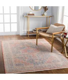Surya Subtle SUB2312 Dark Blue Red Area Rug 5 ft. 3 in. X 7 ft. Rectangle