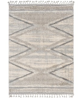 Surya Sousse SUS2300 Gray Light Beige Area Rug 5 ft. 6 in. X 7 ft. 3 in. Rectangle